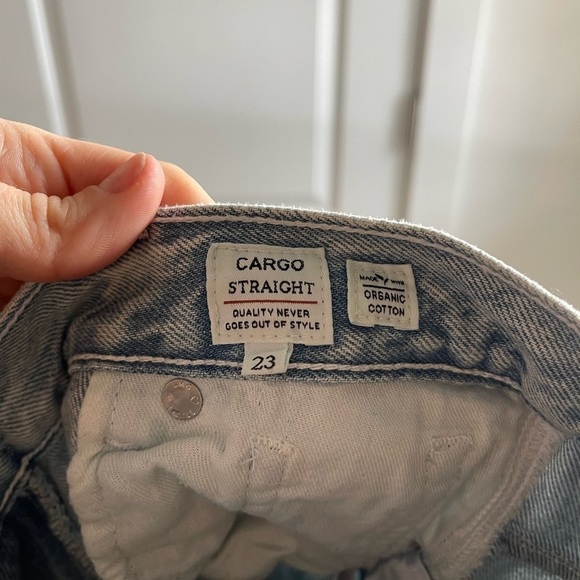 Levi’s Made and Crafted Cargo Straight Crop Jean Light Wash - 23 - Picture 10 of 10